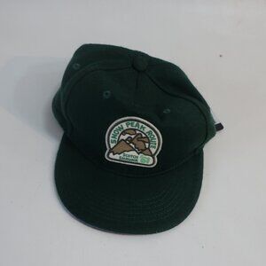 NWT Youth Scotch & Soda Green Wool Polyester Blend Snow Peak Shrunk Ball Cap M